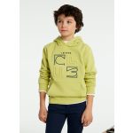 Mayoral Dombornyomott fiú kapucnis pulóver - Lime