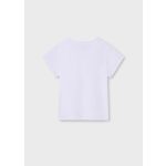 Mayoral Lány pamut póló mintás - White - Fehér