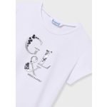 Mayoral Lány pamut póló mintás - White - Fehér