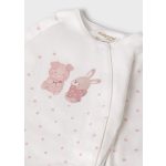 Mayoral Lány pamut rugdalódzó, sapka, előke - Misty pink - Ködös rózsaszín