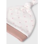 Mayoral Lány pamut rugdalódzó, sapka, előke - Misty pink - Ködös rózsaszín