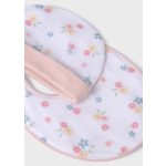 Mayoral Lány mintás pamutrugdalódzó, sapka, előke szett - Nude