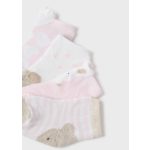 Mayoral Lány mintás zokni 4 db/ szett - Baby Rose - Babarózsaszín