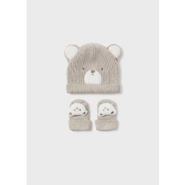   Mayoral Fiú kötött sapka, csúszásgátlós zokni szett - Sesame